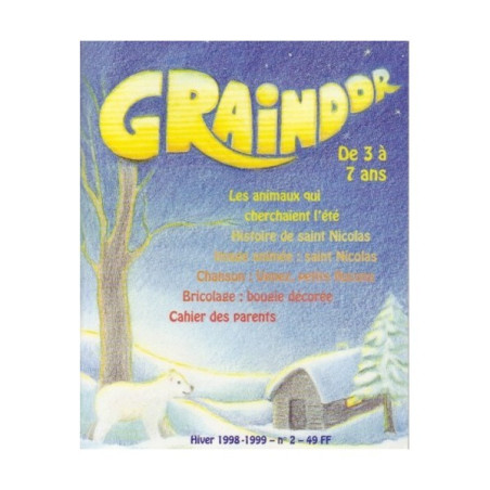 livre Graindor N°2 Hiver, album illustré steiner waldorg imagin editions 
