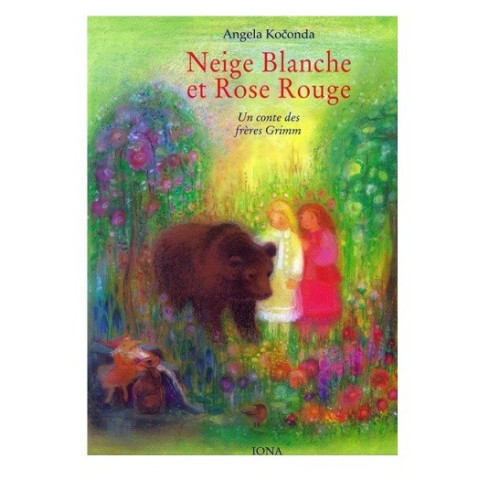 Neige Blanche et Rose rouge, conte de Grimm livre illustrépour enfants dès 3 ans, editions iona