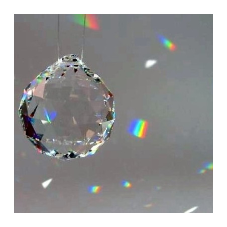 Geode en cristal Swarovski, 30mm à suspendre pour mobile waldorf steiner, sternengasse