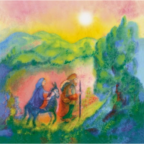 Les bergers de Noël, livre illustré pour enfants, waldorf steiner de Rebecca terniak, la lyre d'alizé