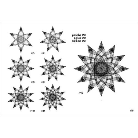 Stars, cahier de pliages géométriques pour etoiles de fenetres en papier vitrail steiner waldorf
