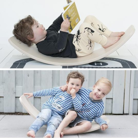 Wobbel, jeu equilibre et motricité, balance rocker board pour enfant et adulte steiner waldorf 