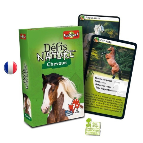 Défis nature Chevaux, jeu de cartes passionant et instructif de bioviva france à strasbourg