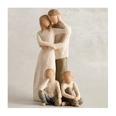 Statuette Together, ensemble amoureux, parents de Willow Tree