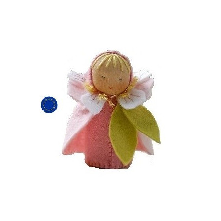kit poupée fleur de cerisier, en feutrine