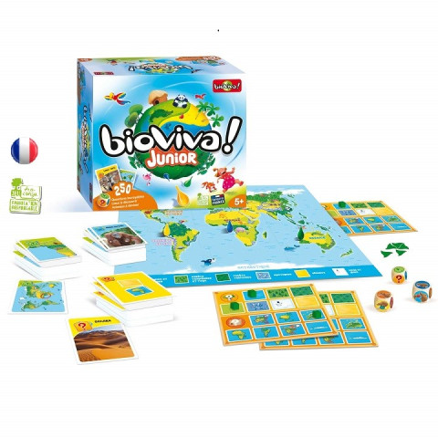 Bioviva junior, jeu de société pour petits sur la nature et la planete, ecologique et ethique de Bioviva
