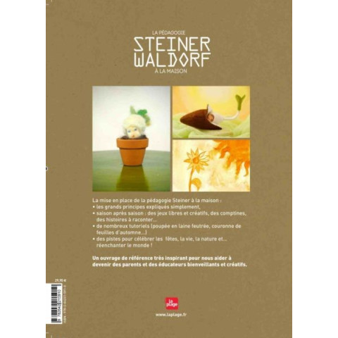 La pedagogie Steiner Waldorf à la maison, 100 activités, monique Tedeschi La plagelivre illustré