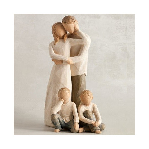 Statuette garçon, Inquisitive child, pour famille de figurine et fratrie Willow Tree