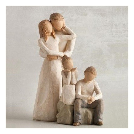 brother and sister, frere et soeur fratrie pour famille de figurine Willow Tree