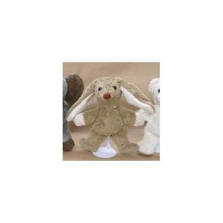 Lapin brun,  doudou peluche en coton bio, jouet naturel ecologique Kallisto