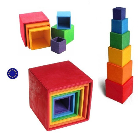 Cubes, boites gigognes, grand modèle Grimm's