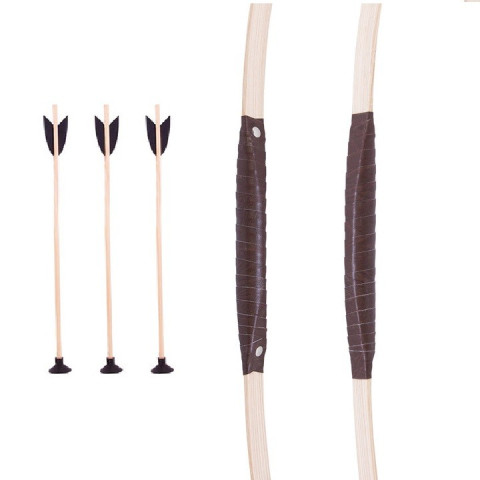 Tir à l'arc avec Arc et fleches en bois, jouet traditionnel de qualité de holzspielerei bartl