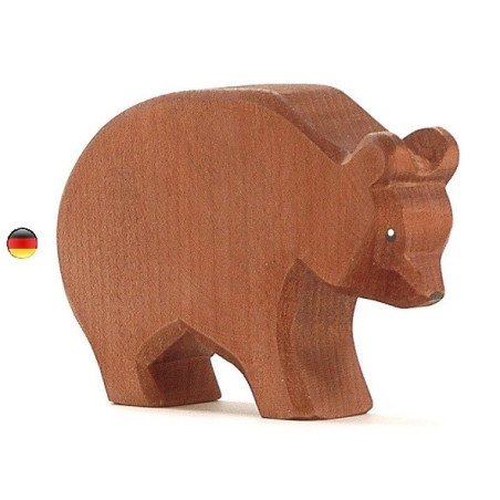 ours, figurine en bois Animal de la foret, jouet en bois atelier des peupliers ostheimer