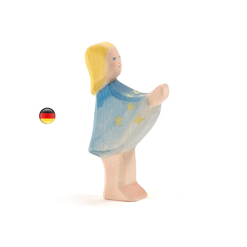 Fille aux étoiles, sterntaler figurine jouet en bois steiner waldorf Ostheimer