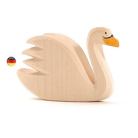 Figurine cygne, jouet en bois type steiner waldorf de ostheimer