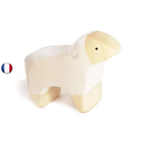 Figurine agneau, animal jouet en bois steiner waldorf de brin d'ours