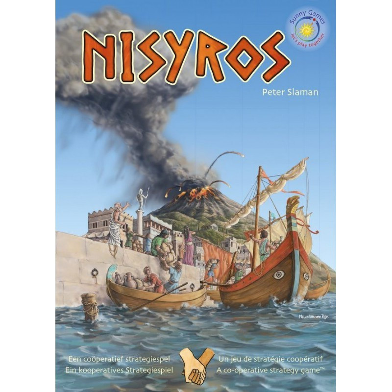 Nisyros, jeu de strategie  cooperatif, ecologique et ethique de sunny games strasbourg