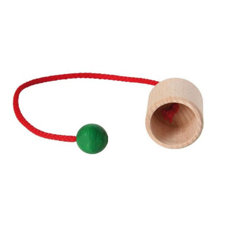 Bilboquet de poche, jouet en bois ecologique steiner waldorf 