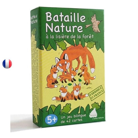 Bataille nature, la lisière de la forêt, jeu de carte ecologique et ethique français de betula