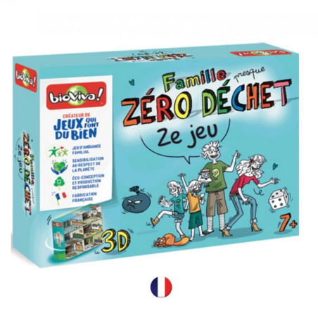 Famille (presque) Zéro Déchet - ZE JEU, jeu de sociéte ecolo, preserver l'environnement avec les enfnts, bioviva