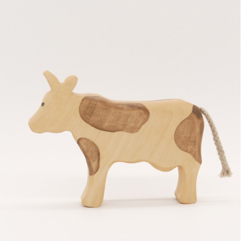 Figurine vache brune