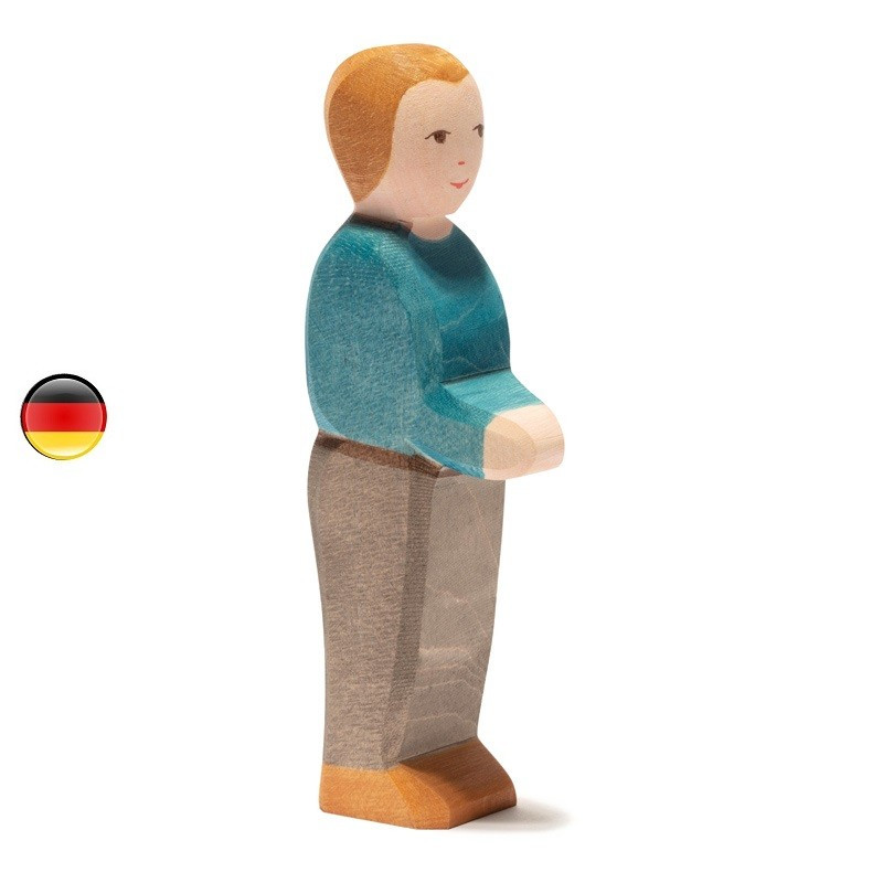 famille de personnages, figurine jouet en bois waldorf Ostheimer
