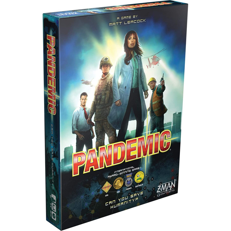 Pandemic, Le sort de l'humanité est entre vos mains, un jeu de société coopératif intense dès 14 ans!
