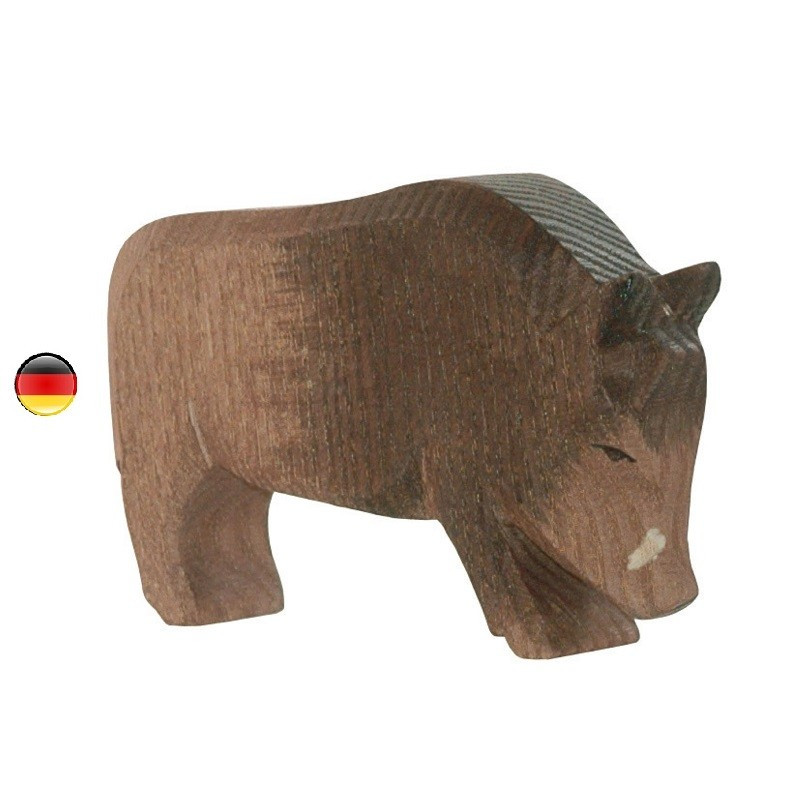 Figurine sanglier, animal, jouet en bois steiner waldorf Ostheimer