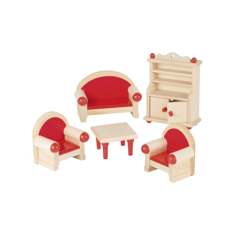 Meubles pour maison de poupée : la cuisine, jouet en bois steiner waldorf de goki