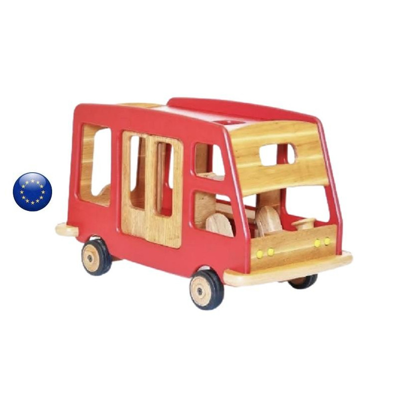 grand camping car, jouet en bois pour poupees articulées et barbie, de drewart