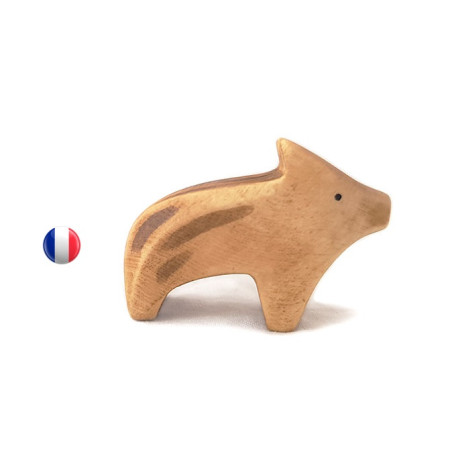 Figurine marcassin, brin d'ours