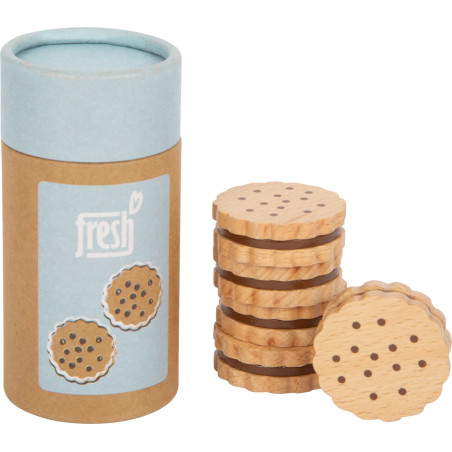 Biscuits au chocolat pour dinette, jouet en bois pour cuisine enfant de legler small foot design