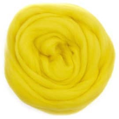 Laine cardée jaune or, mèche peignée bio féérique meaningfull crafts