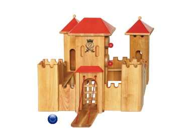 Grand chateau fort, jouet en bois waldorf steiner de drewart europe