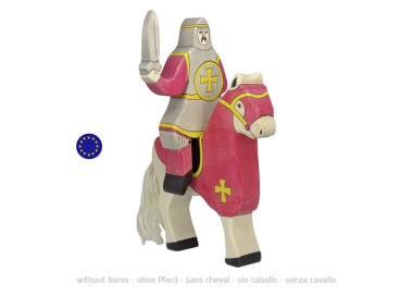chevalier rouge, figurine en bois du chateau de HOLZTIGER goki