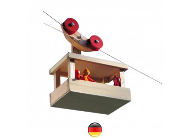 kit grand Télépherique 1 cabines, funiculaire jouet en bois steiner waldorf de Kraul