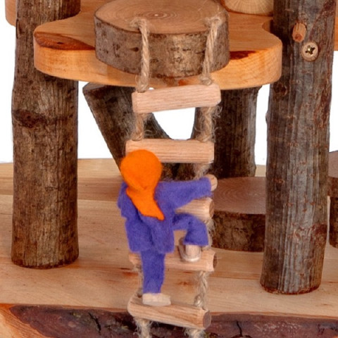 cabane-aire de jeux pour lutins jouet en bois ecologique et ethique steiner waldorf magic wood